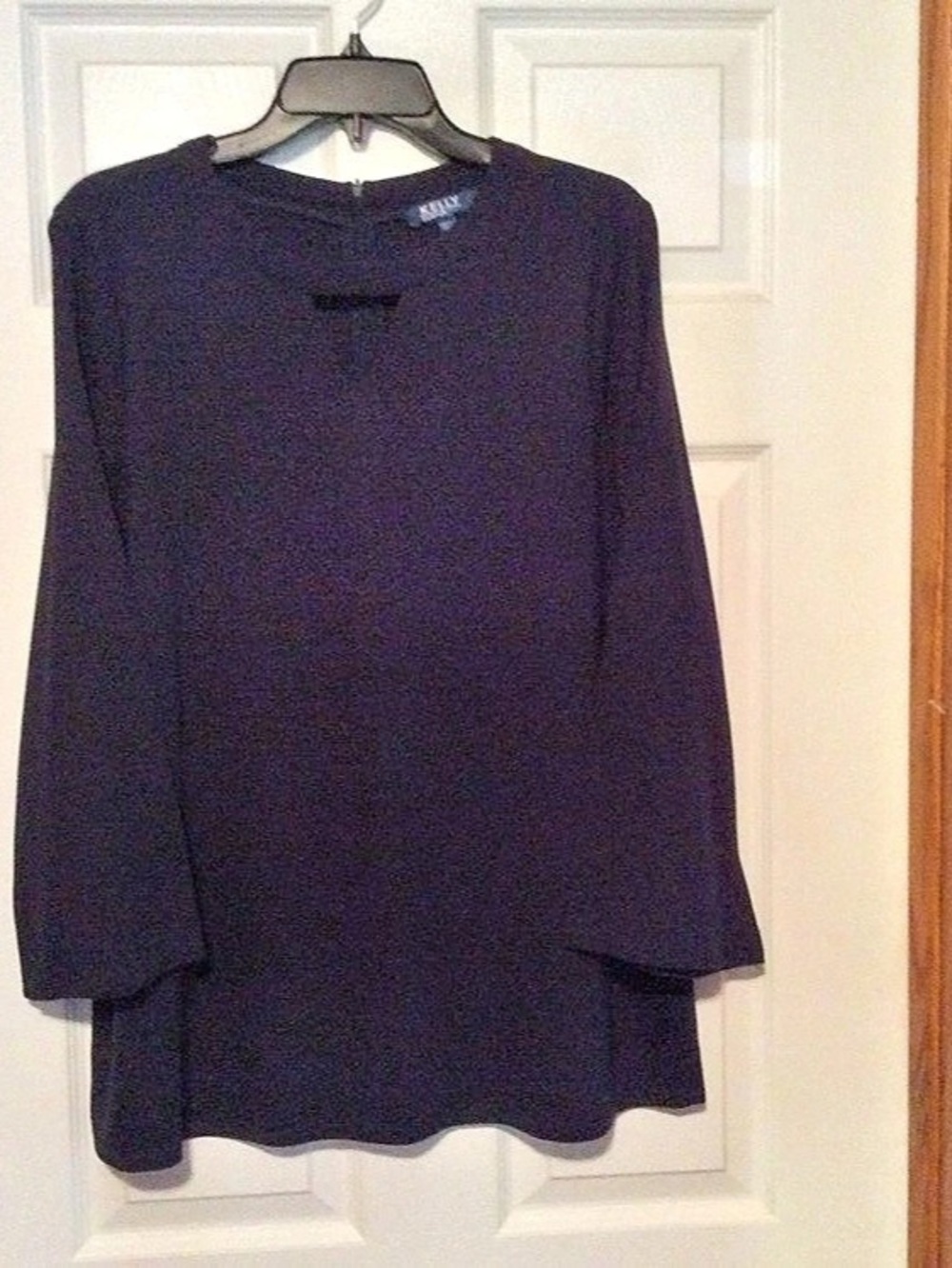 KELLY & KELLY Women's Blue Long Sleeve Tunic
